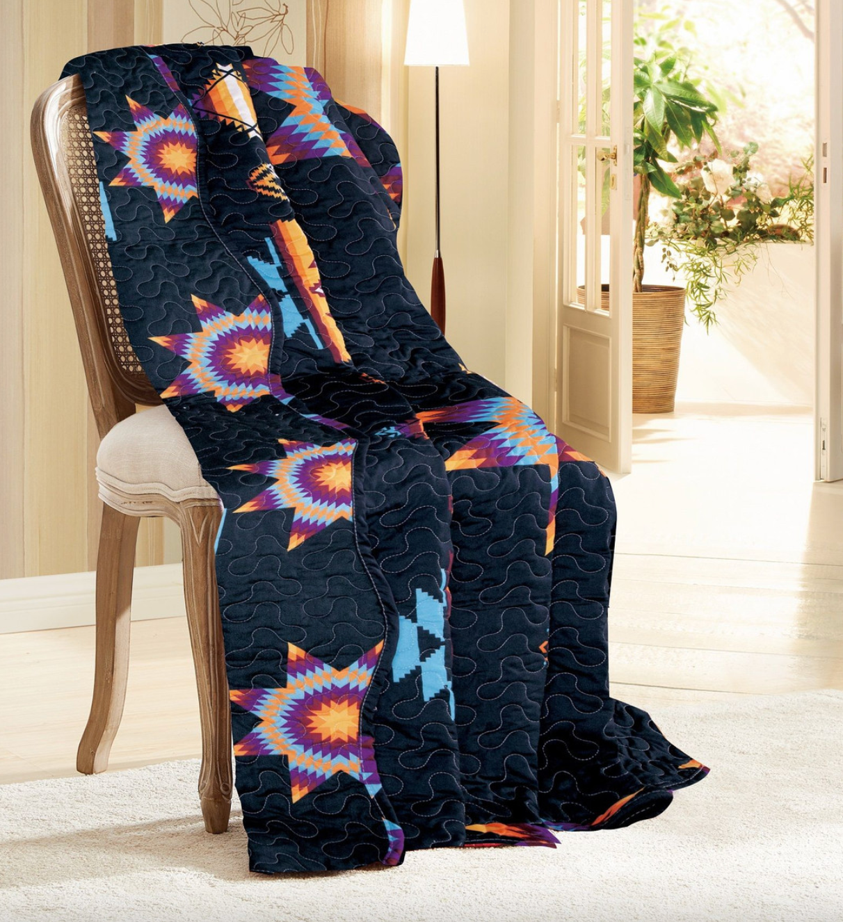 Star Burst Silk Touch Throw Blanket 60x80 | NuTrendz