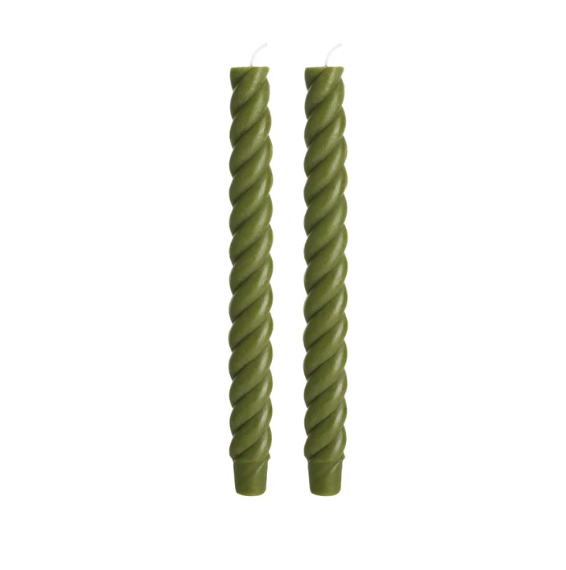 Spiral Beeswax Candles (2 Pack) | Crowfoot Collective