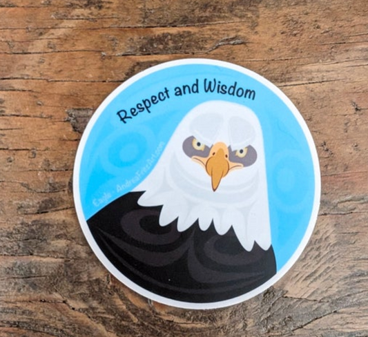 Eagle Coast Salish Animal Stickers