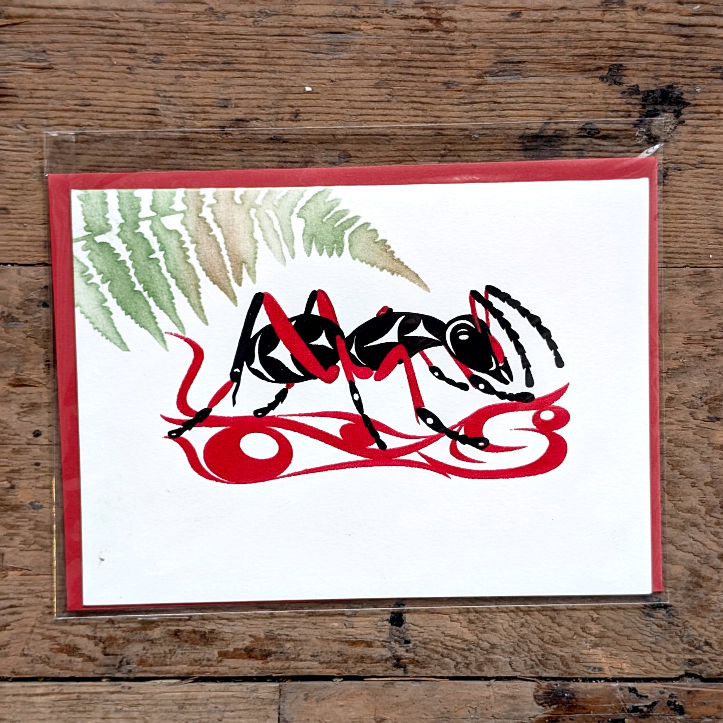 "Ts'um'ts'uyii" Serigraph Print Greeting Card with Cedar