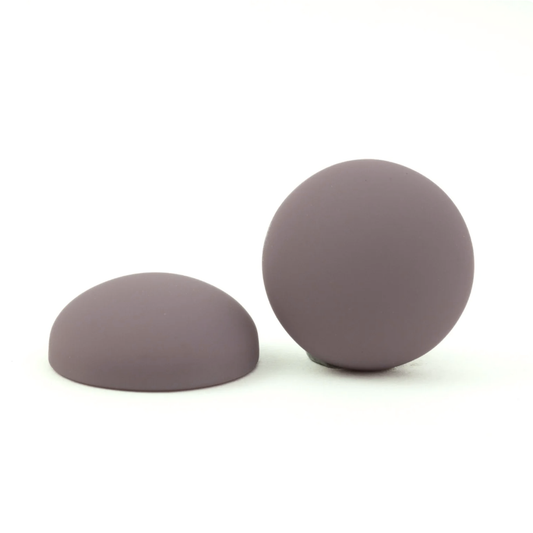 Round Matte Opaque Cabochons in Lavender