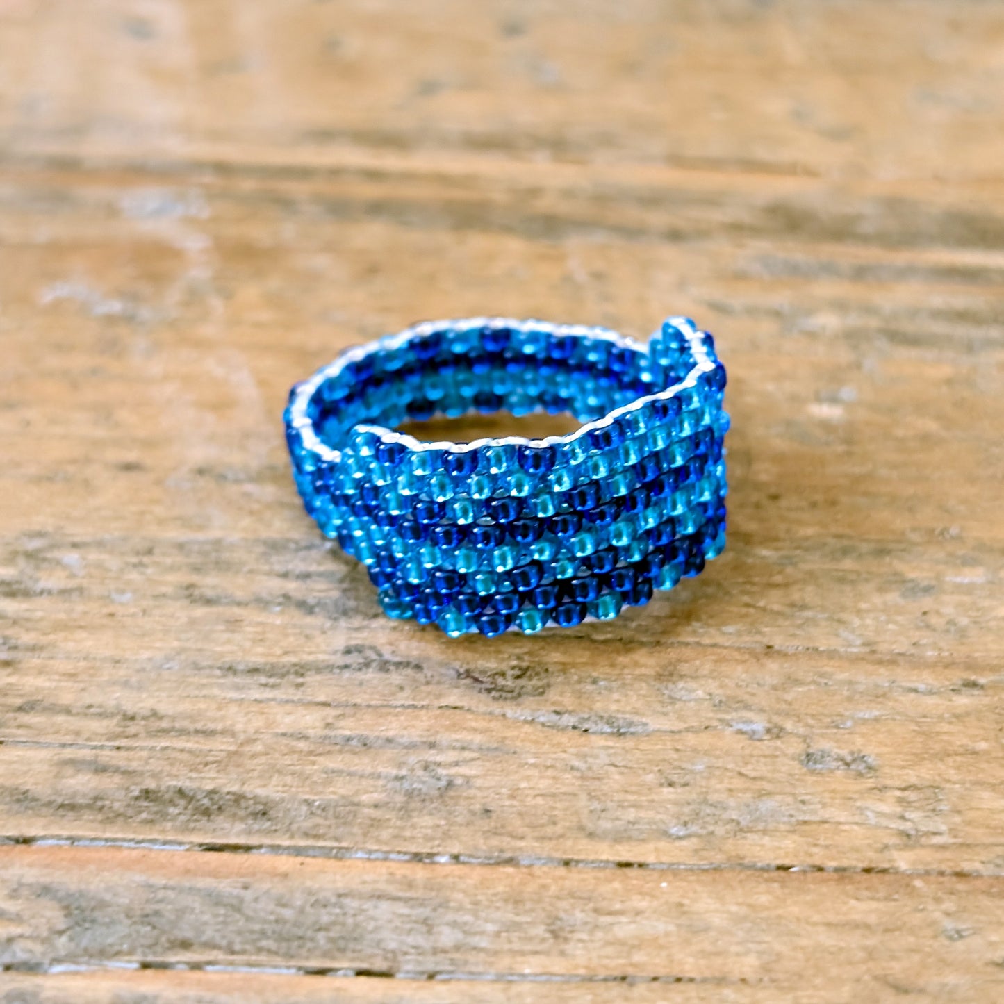 "Spring Tide" Beaded Ring