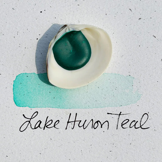 "Lake Huron Teal" Shell Watercolour Paints | beampaints