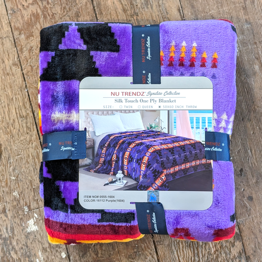 Purple Silk Touch Throw Blanket