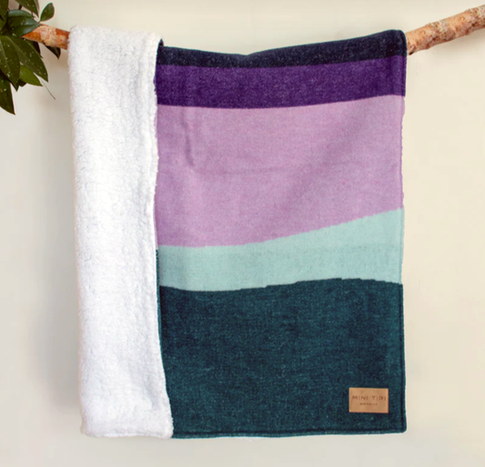 Aurora Sherpa Baby Blanket | MiniTIpi