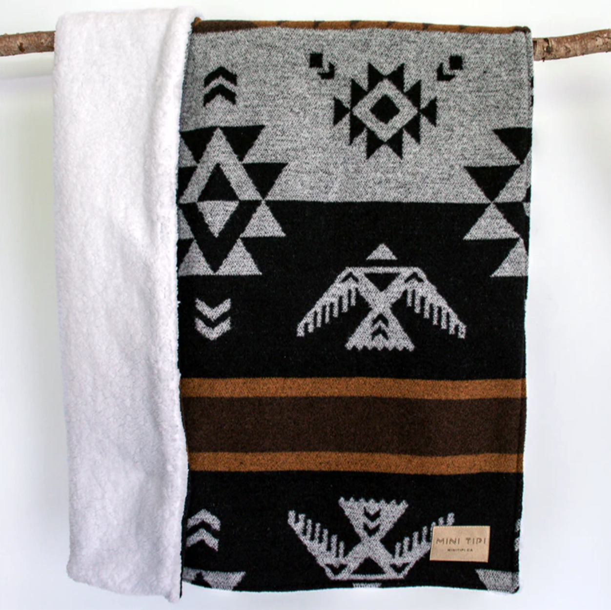 Thunderbird Sherpa Baby Blanket | MiniTipi