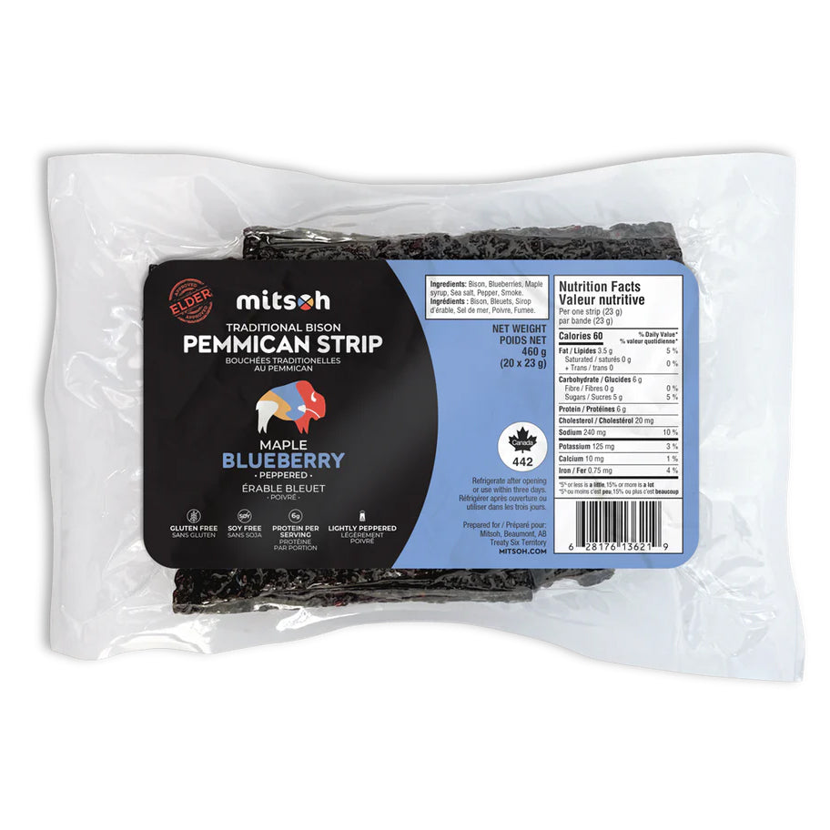 Mitsoh Bulk Pack Pemmican Strips | Blueberry