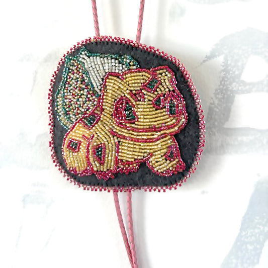 Shiny Bulbasaur Pink Bolo Tie