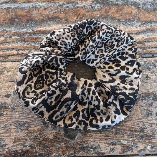 Handmade Fabric Scrunchies in Cheetah