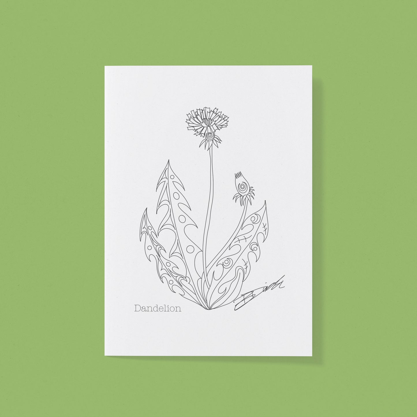 Dandelion Greeting Card