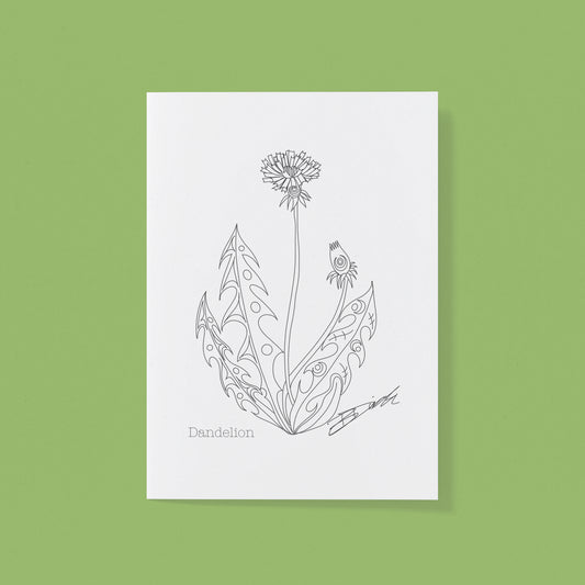 Dandelion Greeting Card