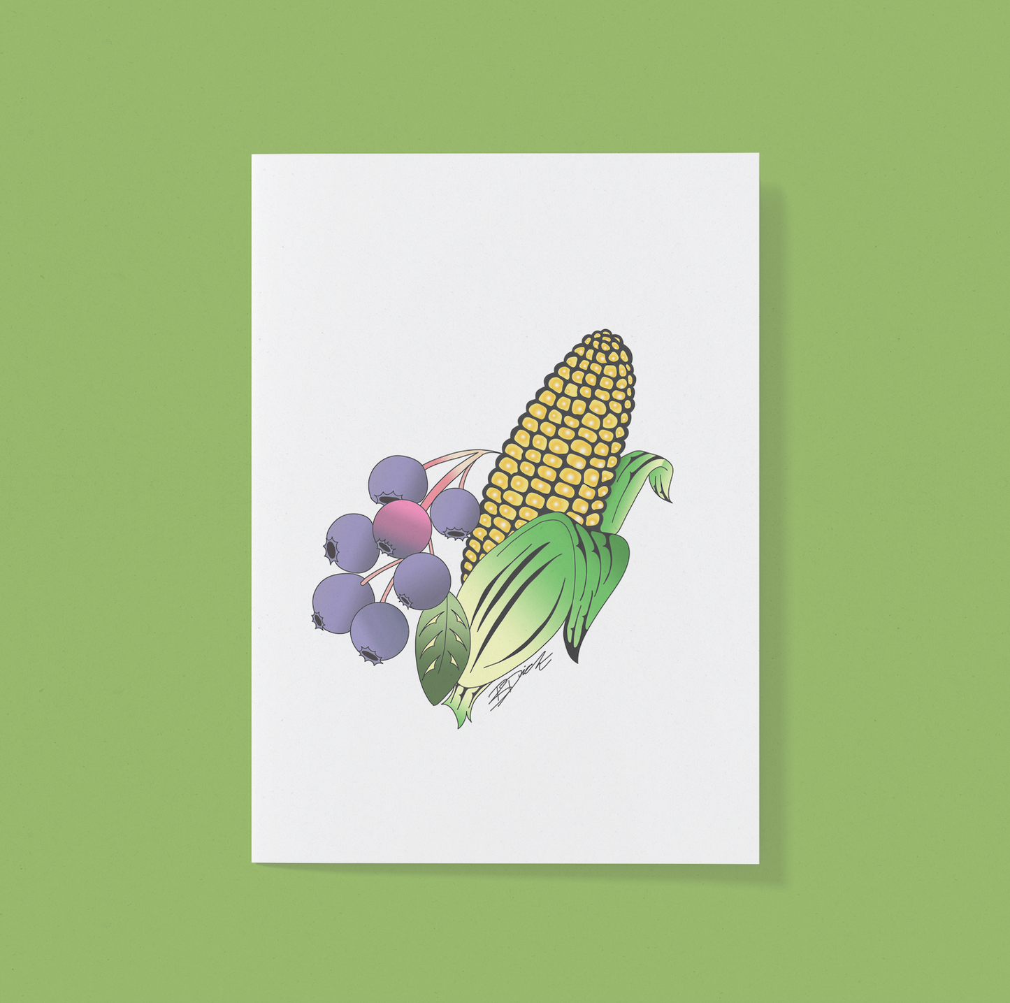 Traditional Foods Greeting Card