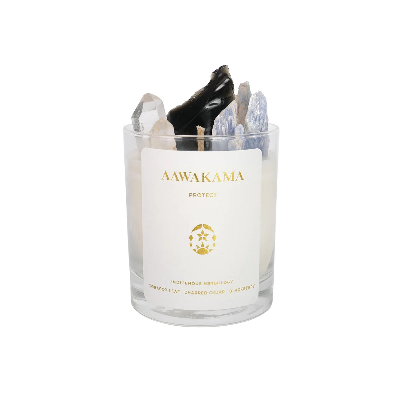 AAWAKAMA "Protect" Crystal Candles | Crowfoot Collective