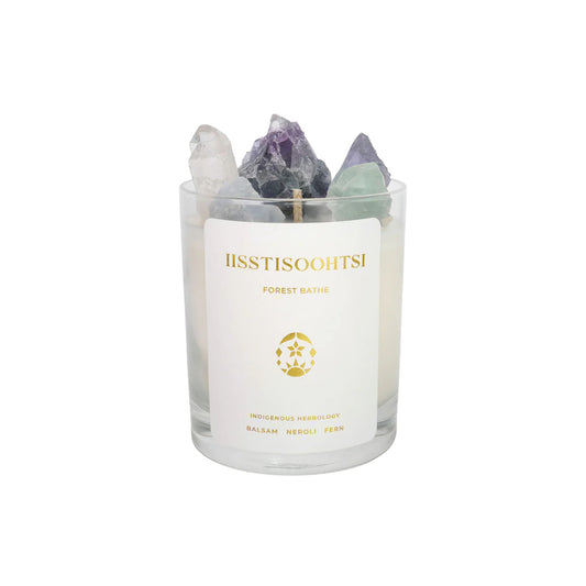 IISSTISOOHTSI Forest Bathe Crystal Candles | Crowfoot Collective