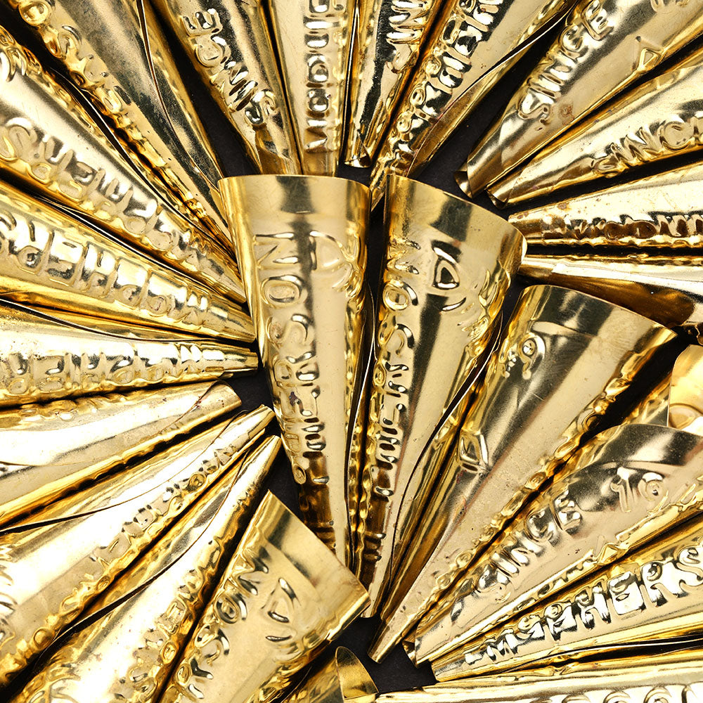 McPherson Embossed Jingle Cones - Assorted Sizes and Colours!