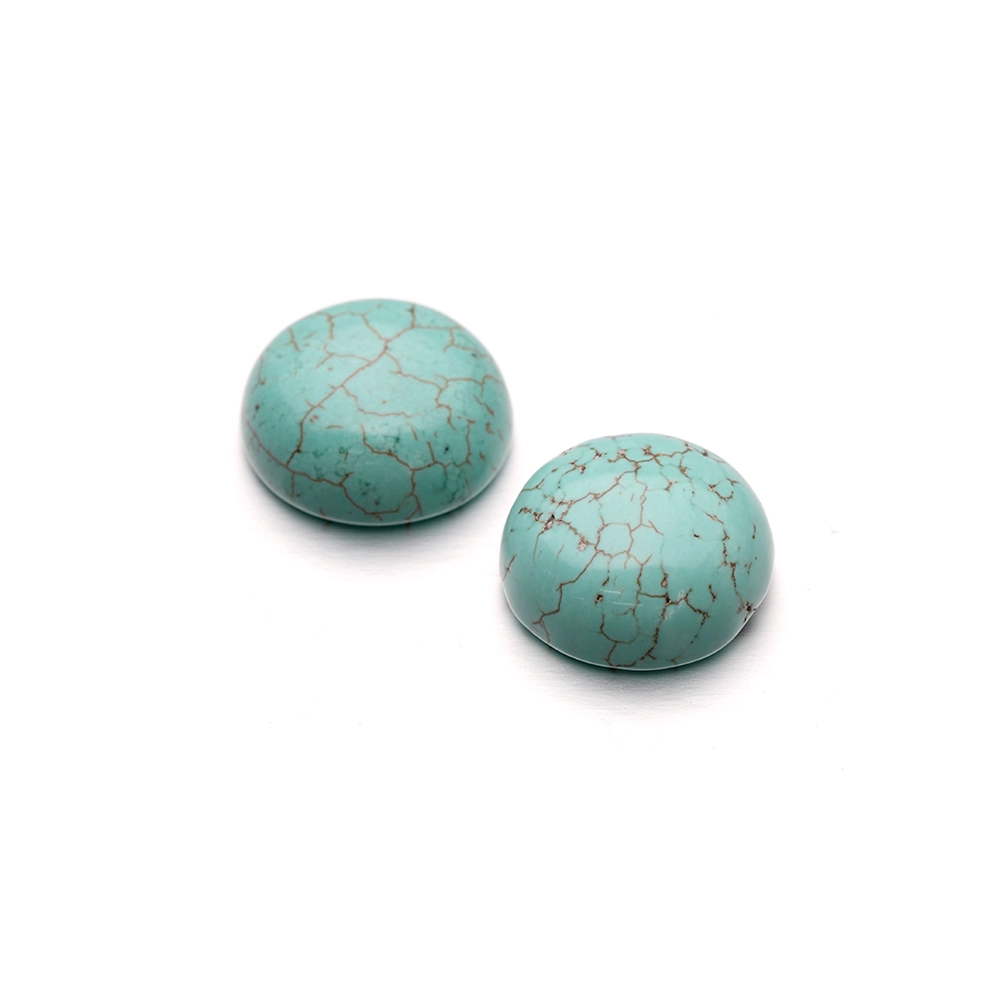 Green Magnesite Round Cabochons