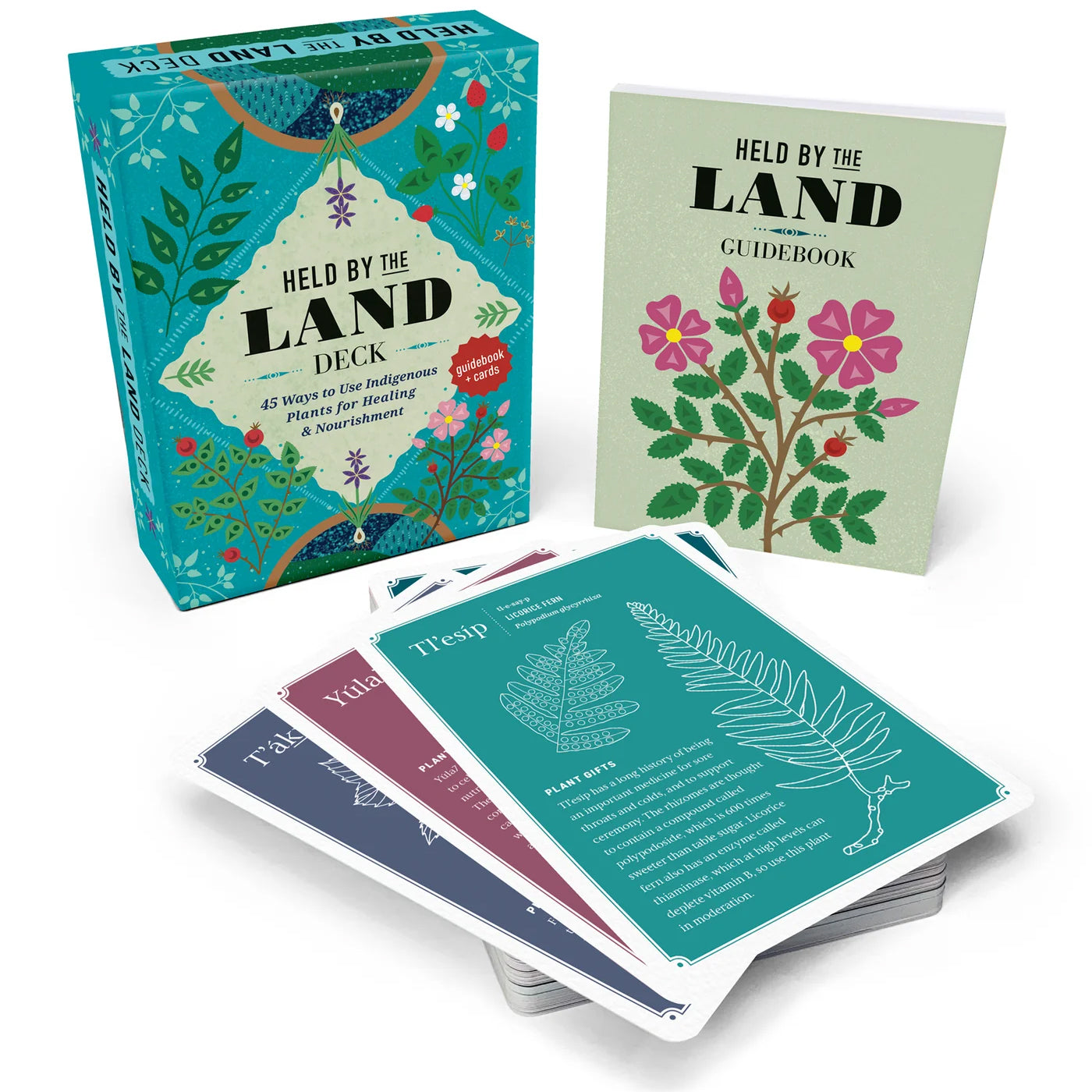 Held by the Land Card Deck: 45 Ways to Use Indigenous Plants for Healing & Nourishment