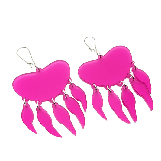 Magenta Medicine Bear Paw Earrings | Indi City