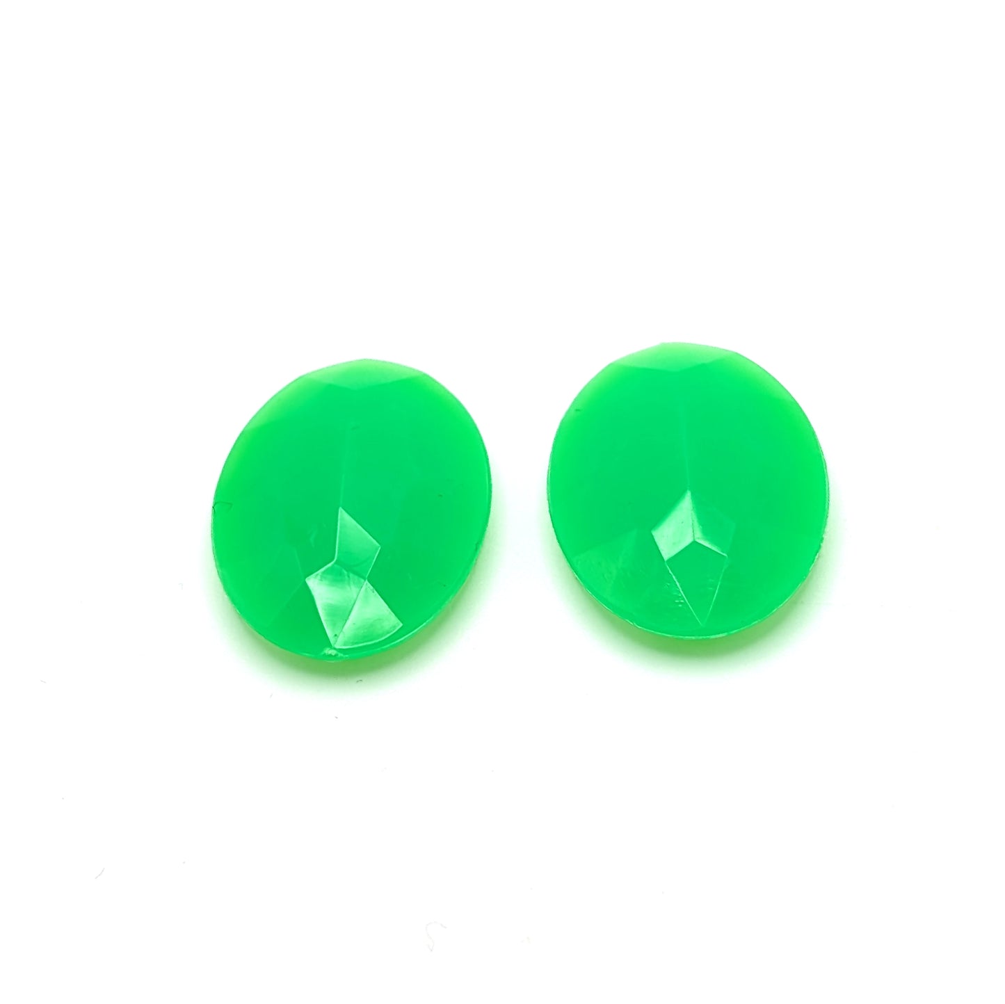 Oval Neon Green Fluorescent Cabs