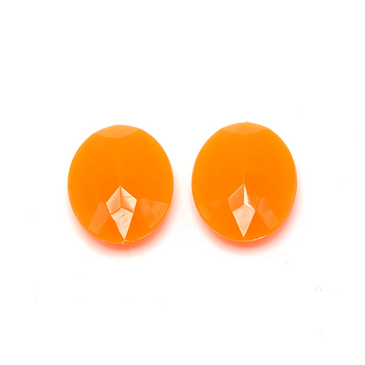 Oval Orange Fluorescent Cabs