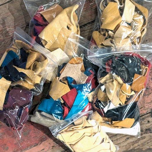 Bags of Leather Scraps