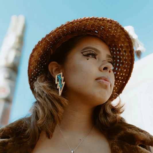 Lighting Bolt Earrings | Copper Canoe Woman