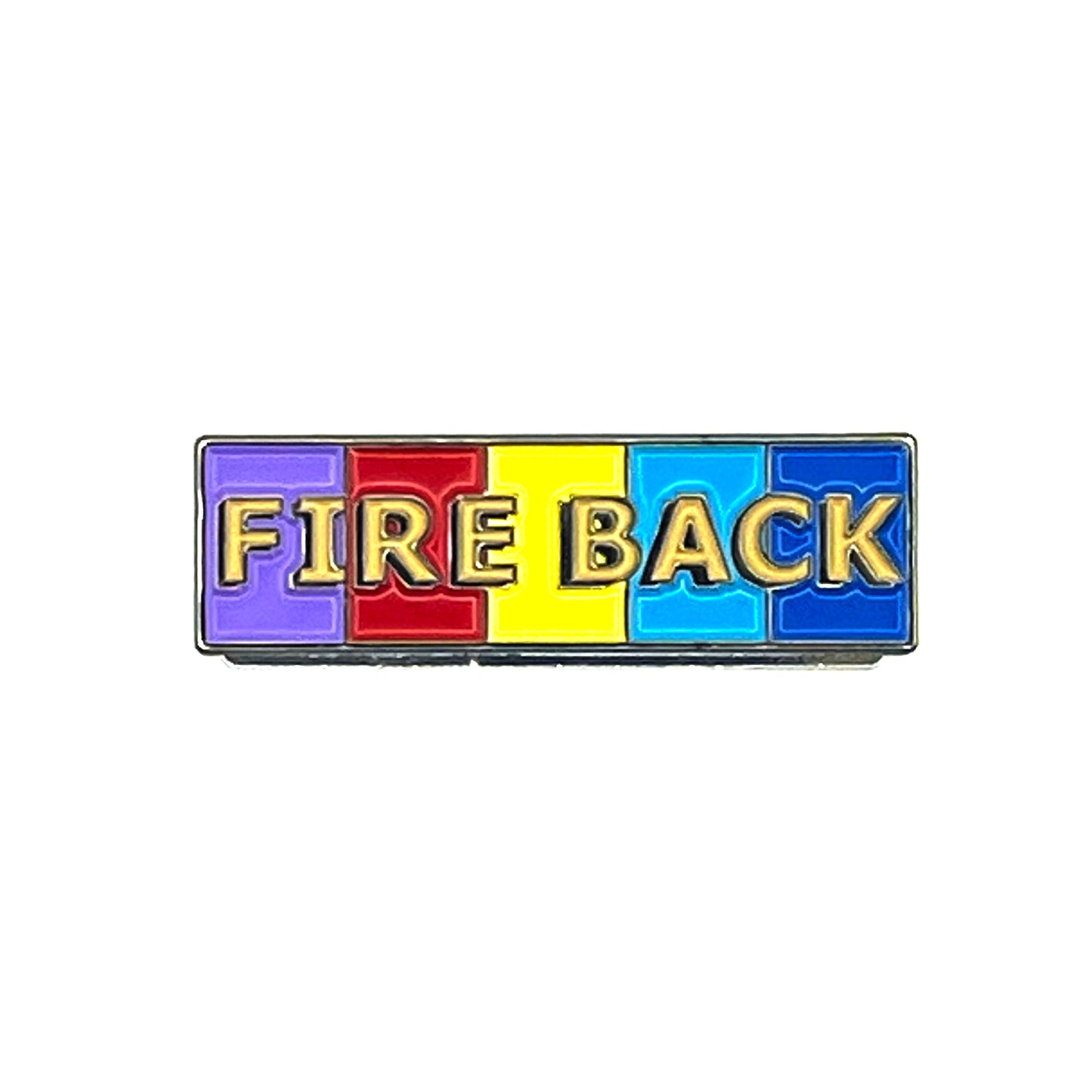 "Fire Back" Magnetic Brooch Pin