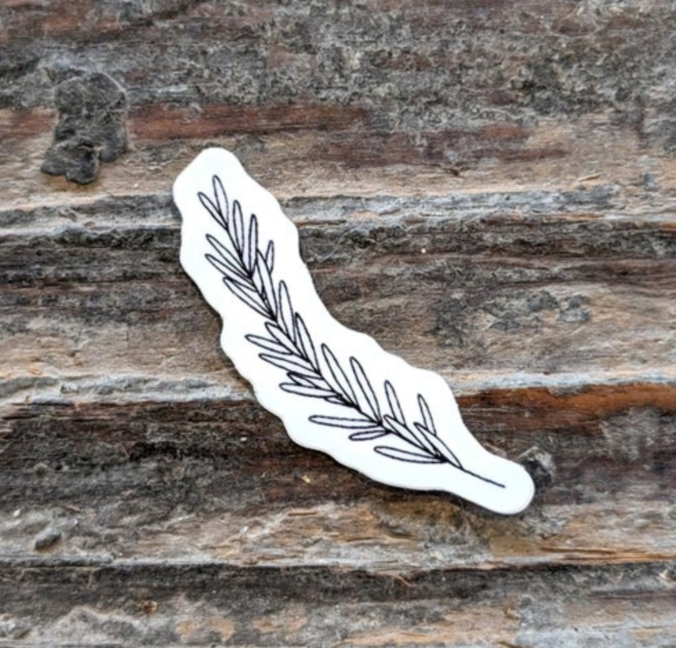 Rosemary Sprig Vinyl Stickers