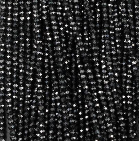 Onyx Spinel Natural Faceted Stone Seed Beads