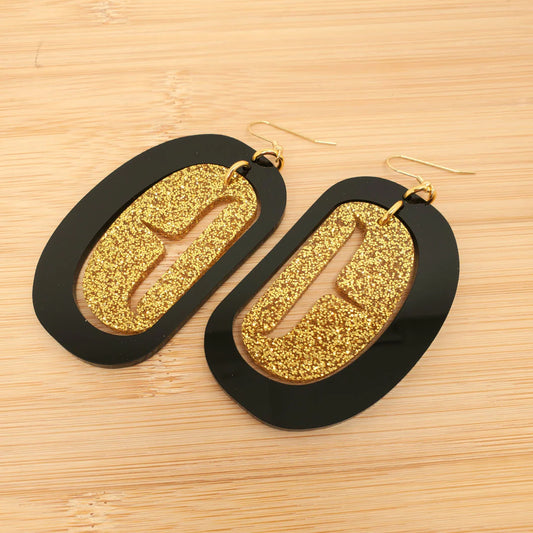 Large Ovoid Earrings | Copper Canoe Woman