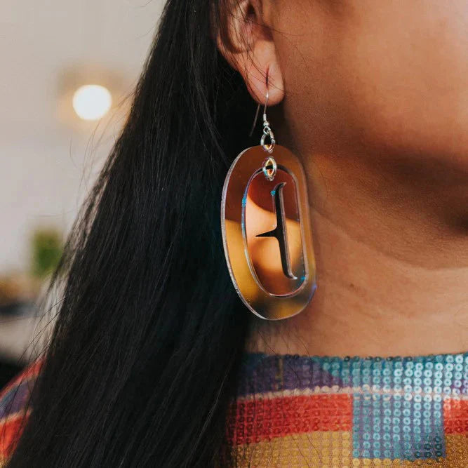 Large Ovoid Earrings | Copper Canoe Woman