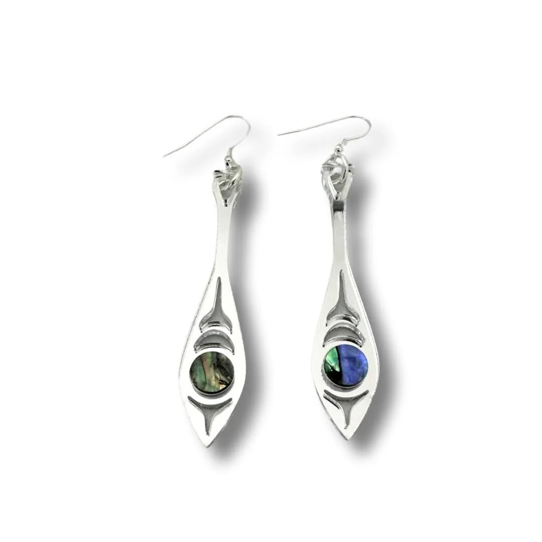 Paddle Song Earrings | Copper Canoe Woman