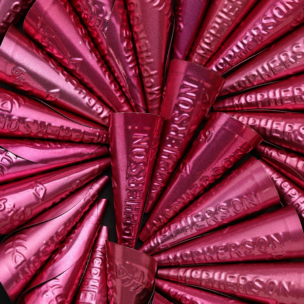 Embossed Jingle Cones in Pink