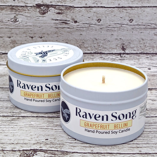 Grapefruit Bellini Candle Tins | Raven Song