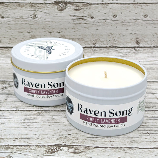 Simply Lavender Candle Tins | Raven Song