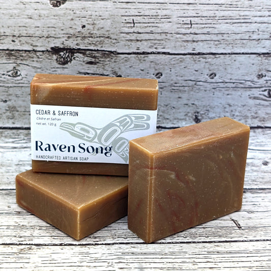 Cedar & Saffron Artisan Soap | Raven Song