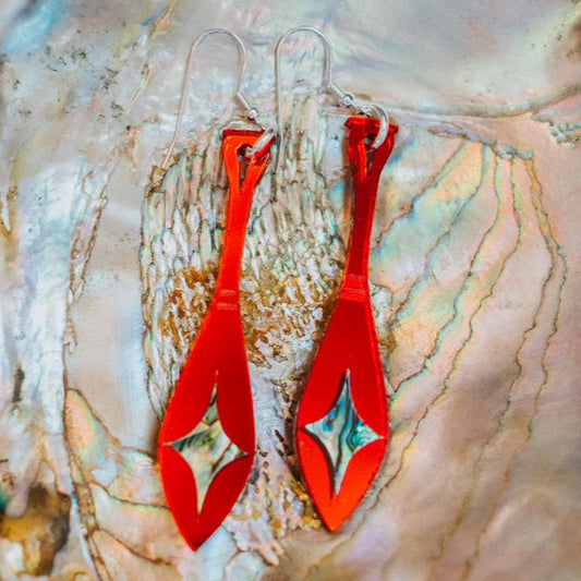 Sacred Journey Paddle Earrings | Copper Canoe Woman