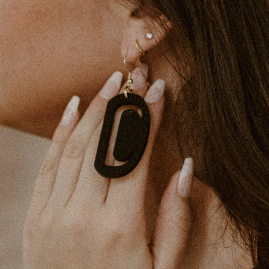 Small Ovoid Earrings | Copper Canoe Woman