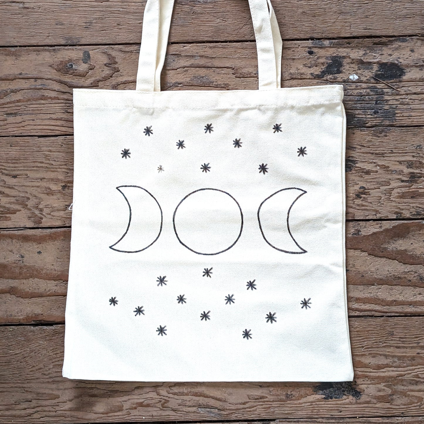 Moon Phase Starry Sky Tote