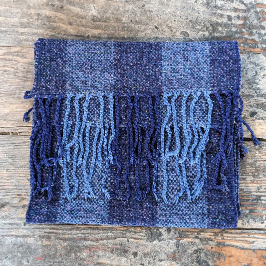 Navy Stripe Handwoven Scarf