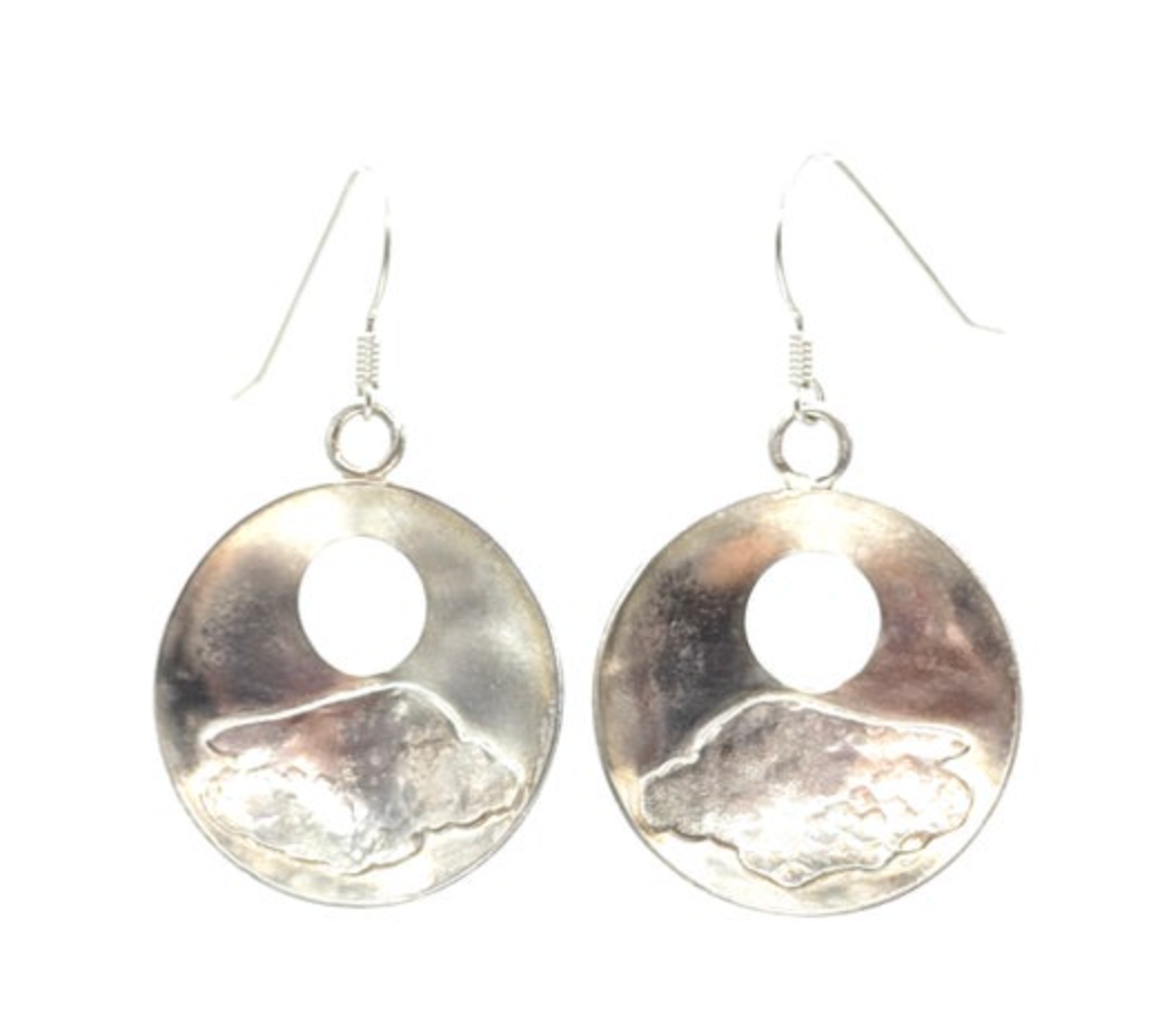 Conch Shell Sterling Silver Earrings