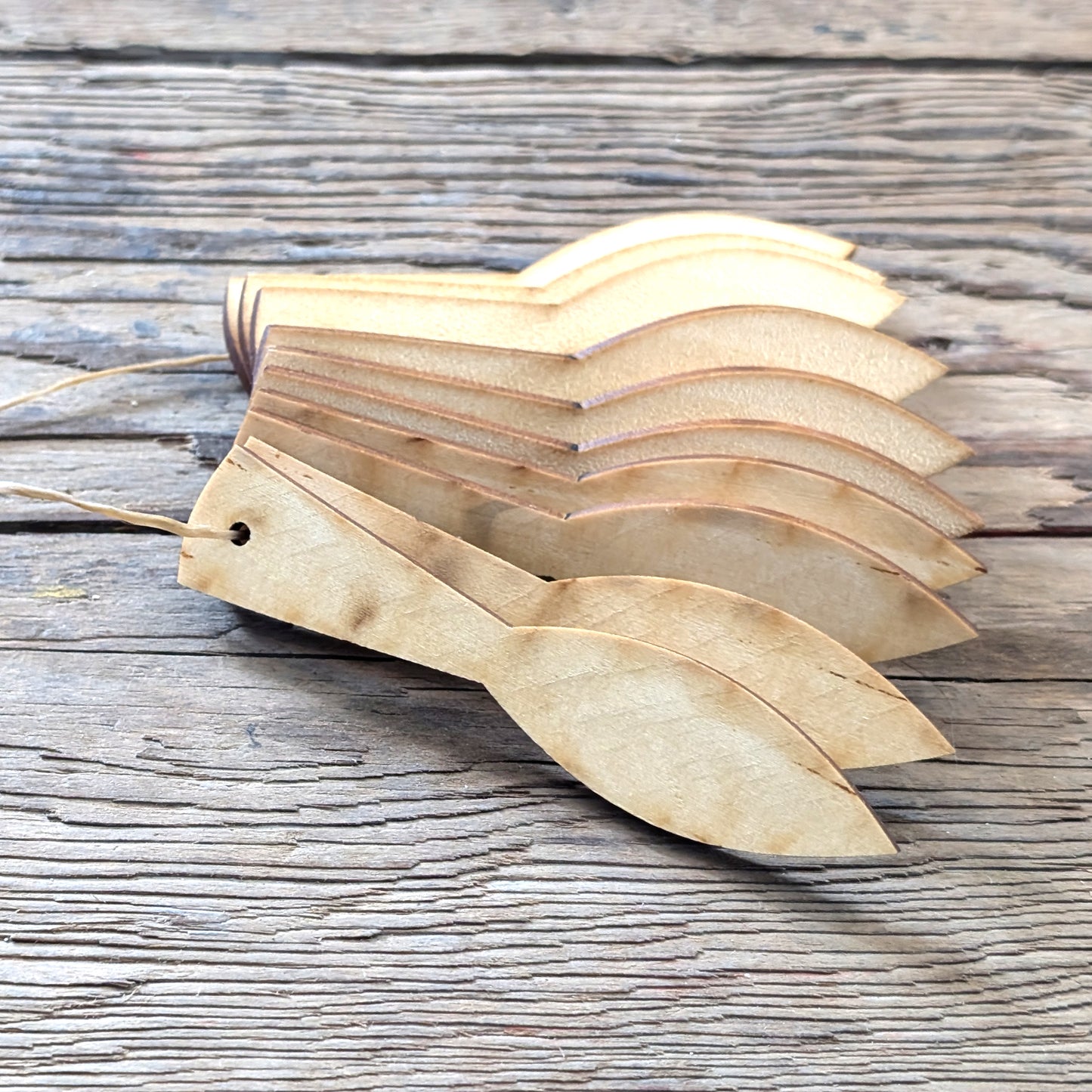 Wooden Regalia Paddles in Geo-Arrowhead